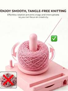 Portable Multi-Function Yarn Spool Box + Colorful Stitch Marker Knitting Tool Set, Multi-Color Full Set Plastic Yarn Box Simple & Lightweight, Spiral Stitch Marker Hook Ring Knitting Needle Positioning DIY Comma Clip, Anti-Tangle Storage Anti-Slip No Damage To Yarn, Home Handmade Knitting DIY Creation Use, Knitting Enthusiasts Handmade Lovers Knitting Experts, Christmas Gift Handmade Gift Housewarming Gift, One Box One Clip Knitting More Convenient - Multicolor - View 9