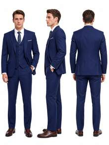 Men Suits - Mavi - Görünüm 5