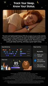 Samsung Galaxy Fit3 Smart Band Versi Internasional | Layar Besar AMOLED 1,6 Inci, Koneksi Bluetooth Sinkronisasi Notifikasi Ponsel, Pemantauan Kesehatan Sepanjang Hari, Pelacakan Aktivitas Olahraga, Desain Wearable Tahan Lama - View 11