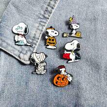 1pc 2026 New Snoopy Halloween Brooch, Fun Casual Accessory Suitable For Clothing, Pencil Case, Bag Decoration, Small And Unique, Surprise Gift For Friends And Family (Random Style) - Multicolor - View 6