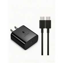 45W 超快充 Type C USB-C 壁式充電器，相容 Galaxy S22 Ultra/S22+/S22、Note 10+/Note 20/S20/S21、Z Fold 4/Z Flip 4、Galaxy Tab S7/S7+/S8/S8+/S8 Ultra，附 3.3/6.6ft 快充線，相容 及其他手機，相容 iPhone 16/16 Pro/16 Pro Max/16 Plus/15/15 Pro/15 Plus/15 Pro Max - 彩色 - 查看 2