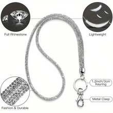 Silver Lanyard Keychain