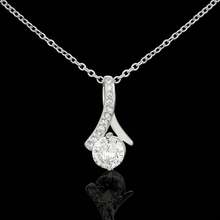 1pc Zirconia Sparkling Elegant Pendant Necklace, Daily Wear, Birthday Necklace/Christmas Gift For Boyfriend's Mother - Necklace+Message Card+Gift Box - View 9