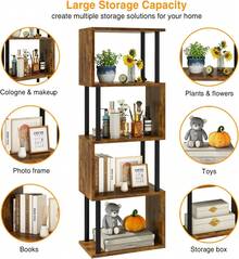 Ladder Shelves - Rustic Brown - View 7