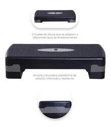 Step Banco De Aerobics Raganet DP007 Ejercicio Con 2 Alturas Ajustables Color negro - Negro - Ver 6
