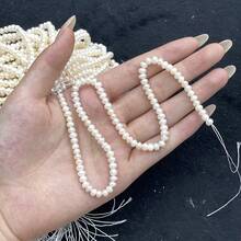 1 Untai Manik-Manik Mutiara Air Tawar Alami Bentuk Koin Sepanjang 36cm untuk Pembuatan Perhiasan DIY, Gelang, Kalung, dan Aksesoris Lainnya - mutiara alami - View 15