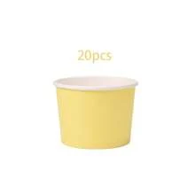 10/20/40pcs Macaron 4-Color Disposable Paper Ice Cream Cups, 9oz Smooth Matte Solid Color Dessert Bowls, Multi-Color Rolled Edge Snack Cups, Suitable For Birthday, Summer Picnic, Baby Shower, School Party Food Tableware - Macaron Colors - View 13