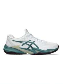 Asics Men's COURT FF 3 Tennis Shoes Low-Top 1041A370-107 - Olive Green - View 1