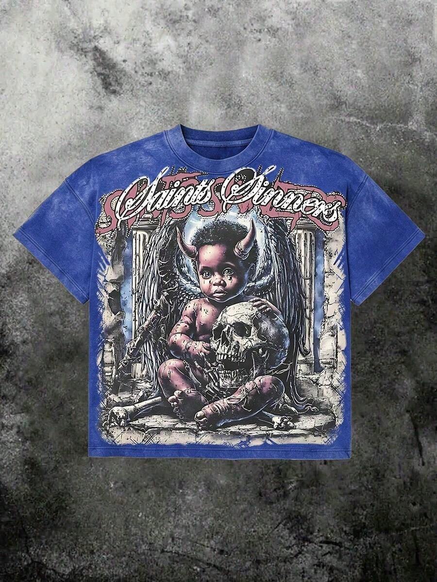 Women T-Shirts - 藍色 4 - 查看 1