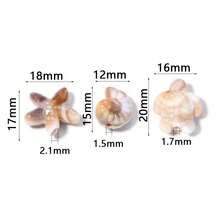 150Pcs Ocean Themed Acrylic Loose Beads, Conch Starfish Turtle Shaped Beige Beads For DIY Jewelry Making - Beige-brown - View 5