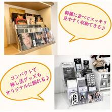 Azmio CD 飾る CDラック CDスタンド ディスプレイ 卓上収納 透明アクリル DVD展示 (4段) [並行輸入品] | CDジャケット・レコード・DVDケースの収納ラック、卓上コンパクト設計、リビング・書斎・カフェ・店舗ディスプレイ向け - 3つのセグメント - チェックする 4