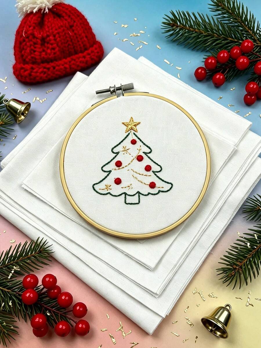 6件白色刺繡布料,5種尺寸可選,預裁布料無需修剪可直接刺繡,適用於十字繡、緞帶刺繡、珠飾刺繡和布料DIY,滿足愛好者與專業刺繡創作者需求 - 白色加密布6張 - 查看 1