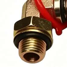 90 Degree Air Tank Take Off Valve With Dust Cap Lockable 90-Degree Brass Elbow Portable Inflation Intake Valve For Semi-Trailers - Red - View 3