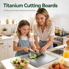 Meythway Stainless Steel Cutting Board Set Of 3, Metal Chopping Boards, Non-Porous & Odor Resistant, Easy Clean Cutting Mats For Meat, Vegetables & Kitchen Prep(3 Pieces - Silver - View 8