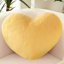 1PC Heart-Shaped Plush Pillow, Soft And Fluffy, Sofa Bed Decorative Pillow, Heart Pillow, Heart Pillow, Room Decor, Home Decor, Living Room Decor - Multicolor - View 8