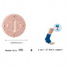 1-2pcs Round 15/21 Inch Acupressure Foot Massage Mat, Soft Silicone Foot Plate For Stimulation & Sensory Training, Unisex, Suitable For Home, Gym, Dorm - A - View 16