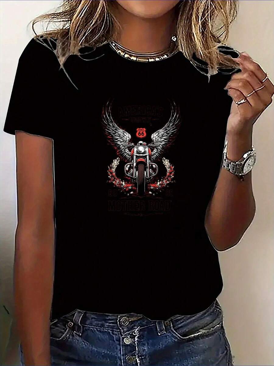 Women T-Shirts - Black - View 1