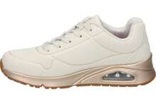 SKECHERS | Zapatilla Skechers Uno Gen1 Cool Heels para Mujer – Deportiva en Color Blanco – Sneakers con Cordones – Air Cooled Memory Foam – Skech Air – Estilo Casual – Cómodas - Blanco - Ver 4