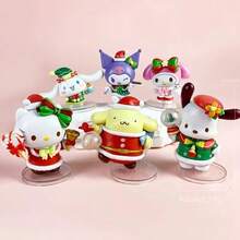 Sanrio Christmas Series Blind Box Random 1pc, PVC Exquisite Collectible Figurine Gift Box, Desktop Atmosphere Decor, Halloween Christmas New Year Birthday Universal Holiday Gift - Multicolor - View 3