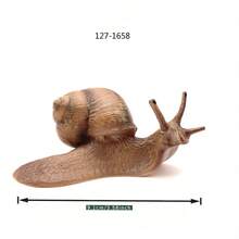 Realistic Reptile Snail Solid Toy Small Snail Model, Micro Landscape Decoration Ornament, Home Garden Landscaping, Sand Table Decoration - Multicolor - View 3