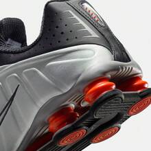 Nike Shox R4 Low-Top Running Shoes For Men And Women, Silver/Red - Black and Gray - View 5