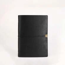 A5 Vintage Loose-Leaf Notebook Binder, Leather Textured Cover Journal With Elastic Band, 6-Ring Planner With Lined Pages, Retro Diary Organizer, Suitable For Writing, Note-Taking, Office, Study And Travel, Daily Planning Gift Journal, Back To School Supplies - Multicolor - View 12