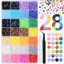10500pcs 3mm Flat Back Nail Rhinestones With Shiny Surface Design, Suitable For Handmade DIY Decoration, Nail Art, Clothing Embellishment, Cup Decoration, Shoe Decoration, Phone Case Modification, Book Cover Renovation, Compatible With Various Handmade Crafts, Jewelry Assembly, Daily Item Modification, Fabric Crafts, Creative Bookbinding, Wearable Accessories Making, Home Decor Decoration - B - View 8