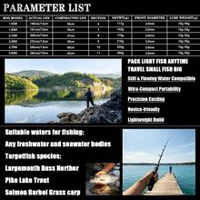 Joran Pancing Teleskopik 2,7m/3,0m dengan Pegangan yang Dapat Dilepas, Cocok untuk Memancing di Air Tawar dan Air Asin - Hitam - View 5