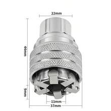 1/2pcs Magic Socket, Adjustable Hex Socket Ratchet Wrench, Multi-Function Power Drill Screw Driver 10-19mm, Metric 3/8" To 3/4", Tool Gift For Men/Dad/Father/Husband, Christmas Father's Day Gift - A - View 12