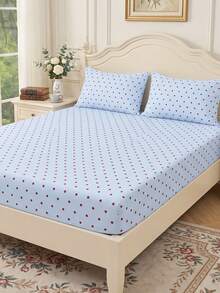 11-Piece Set Only Includes Fitted Sheet, Mattress Protector, Bed Cover, Wrinkle-Resistant, Breathable And Comfortable, Suitable For All Bed Sizes, Ideal For School Dorm Bedding, Bedroom Decor, Bedding, Does Not Include Pillows And Pillowcases, Machine Washable, Dorm Bedding - Multicolor - View 1