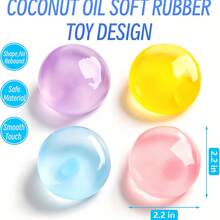 1 pièce (couleur aléatoire) Balle de pressage souple à l'huile de coco, jouet anti-stress à rebond lent, balle de pressage sensorielle convenant aux enfants et aux adultes, cadeaux de fête, cadeaux d'anniversaire, balle à l'huile de coco, jouet de pressage, couche extérieure collante ultra-fine, convient comme cadeaux de vacances, cadeaux amusants et mignons, cadeaux d'anniversaire, cadeaux de Pâques, cadeaux d'Halloween, cadeaux de Noël, cadeaux de fête, jouets doux et mignons, jouets squishy, jouets anti-stress, jouets squishy en forme de dumpling, - Multicolore - Voir 4