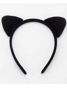 1 buah Bando Telinga Kucing Plush Motif Leopard Kartun, Bando Telinga Hewan untuk Halloween - Beraneka warna - View 5