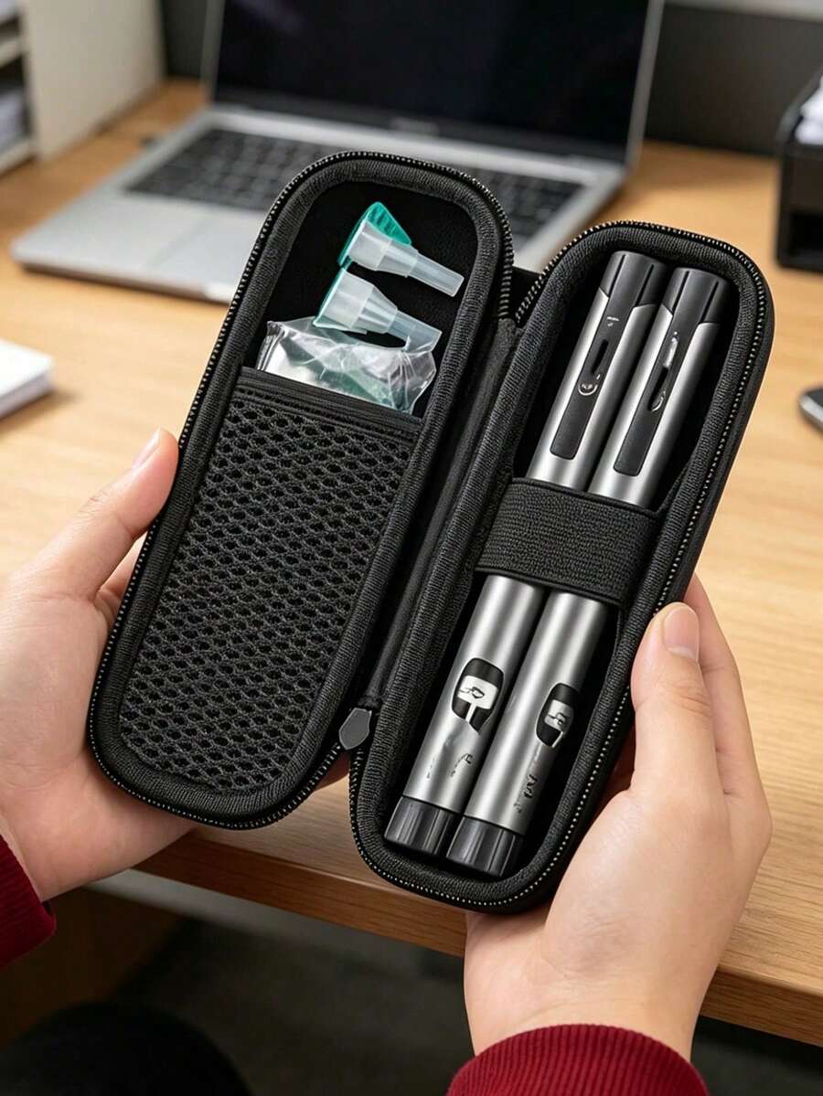 Portable Insulin Cooling Travel Box - Lightweight & Shockproof - Insulin Pen And Other Diabetes Supplies Storage Bag - Compact Medical Storage Bag Suitable For Daily Use And Travel - Multicolor - View 1