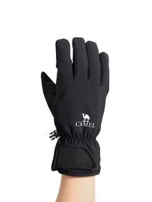 CAMEL CROWN Unisex Winter Warm Touch Screen Gloves, Windproof Thick Anti-Slip Gloves For E-Bike Riding - Phantom Black - View 3