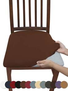 1PC High Elasticity Milk Silk Stool Cover, Simple Solid Color Anti-Dirt Washable Protective Cover, Suitable For Restaurant, Hotel, Home Dust-Proof Stool Cover, Back To School, School Supplies, Dorm Decor, College Decor, - Milk Silk Stool Cover - View 18