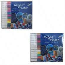 60/48/24/12 Colors Acrylic Marker Pens, Suitable For Art Rock Painting, Card Making, Stone, Metal, Ceramic, Perfect For Easter Decoration, Thanksgiving Gifts, Party Favors, Christmas Decorations And Card Making - Multicolor - View 13