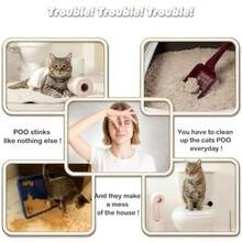 Pet Cat & Dog Toilet Training Kit, Sandbox-Style Toilet Training Basin, Detachable & Reusable Cat Toilet Trainer, Universal Kitten & Adult Cat Toilet Training Aid, No More Scooping Cat Litter, Home Pet Cleaning & Training Supplies, Stable & Non-Slip, Easy To Rinse, Multi-Stage Progressive Cat Toilet Training Tool - Multicolor - View 5