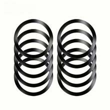 10pcs Wireless Charging Magnetic Rings, Stainless Steel Adhesive Patches, Compatible With All Phones, Car Phone Holder, High Compatibility, Durable Multifunctional Design, Fashionable Metal Phone Stickers - Multicolor - View 10