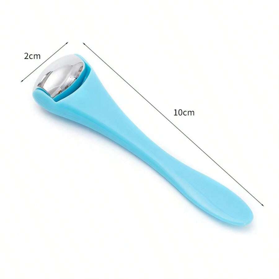 1件熱銷滾輪眼部按摩器,面霜與眼霜塗抹器,臉部冷敷按摩棒 - 藍色 - 查看 1