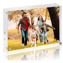 Acrylic Photo Frame, Transparent Double-Sided Picture Frame 5*7 Inch, 4*6 Inch Double-Sided Frameless Desktop Floating Display Stand, 4*4 Inch, 2*3 Inch Photo Frame, Thin Frame With Stand, Suitable For Home And Office Use - Multiple Styles-transparent - View 8