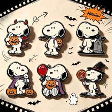 1pc 2026 New Snoopy Halloween Pumpkin Brooch, Fun Casual Accessory Suitable For Clothing, Pencil Case Decoration, Small And Unique, Surprise Gift For Friends And Family (Random Style) - Multicolor - View 2