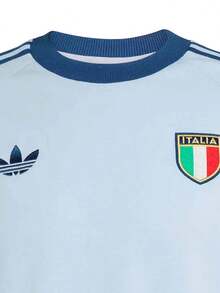 Adidas New Summer Men's Crew Neck Casual Breathable Short-Sleeve T-Shirt - Blue - View 4