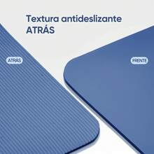 Tapete Portátil Yoga Pilates Ejercicio 10 Mm Antideslizante - Azul - Ver 2