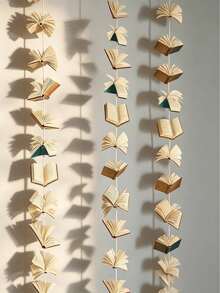 1/2/3/4pcs White Book-Shaped Decorative Items, Suitable For Bedroom Decor, Room Decor, Birthday Party Decor, Classroom Decor, Cafe, Study Room And Photography Props - Multicolor - View 1