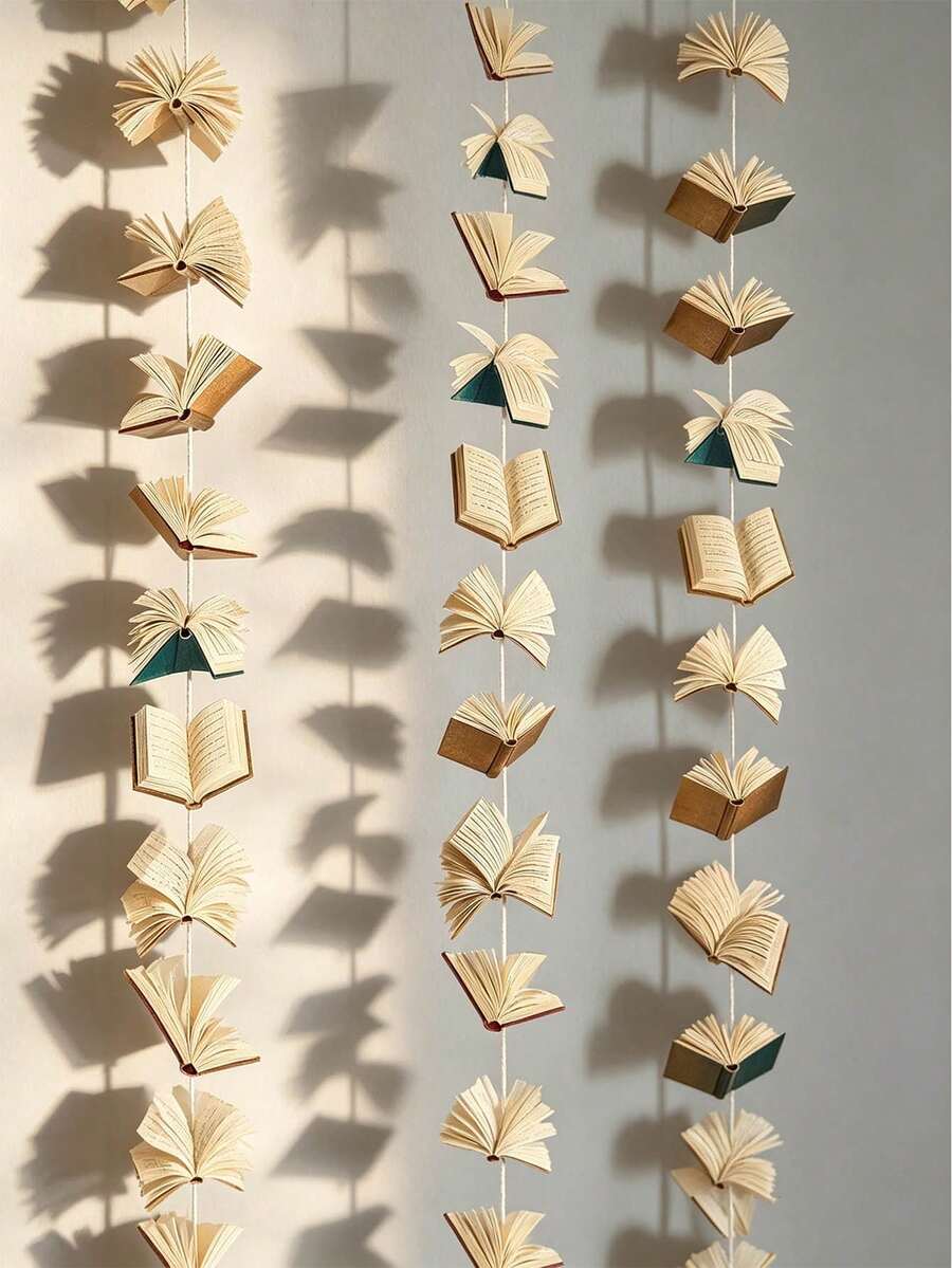 1/2/3/4pcs White Book-Shaped Decorative Items, Suitable For Bedroom Decor, Room Decor, Birthday Party Decor, Classroom Decor, Cafe, Study Room And Photography Props - Multicolor - View 1