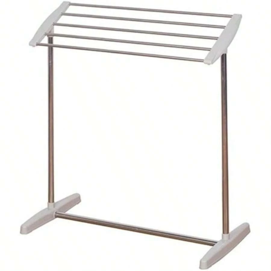 Small, Foldable Stainless Steel Clothes Rack, Suitable For Storing Underwear, Socks, Towels, And Clothes; Ideal For Use On Family Or Dormitory Balconies.