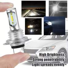 2Pcs LED Bulb Super Bright 6000k White CSP-Chips Replacement For Fog Lights Daytime Running Lights Instrument Lamp Car Door Lights Projector Lights Truck Door Lights Warning Light 2pcs, Highperformance Bulb, Longlasting Bulb, Automotive Led, Offroad - 6000K - View 4