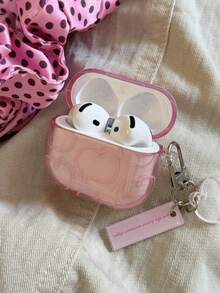Casing Pelindung Apple Pods 4 Garis Pink Lucu, Kompatibel dengan Pod 3, Casing Earphone Apple Pro Generasi ke-2, Bluetooth Nirkabel Generasi ke-3, Pod Pro Generasi ke-4, dan Generasi ke-5. - Berwarna merah muda - View 7