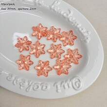 Ice Transparent Colored Straight Hole Snowflakes DIY Handmade Winter Christmas Decorations DIY Hanging Accessories Materials - Multicolor - View 8