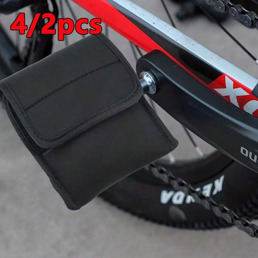 4/2件組 腳踏車踏板保護套 潛水布通用踏板保護套 防刮耐磨 適用山地車公路車 騎行必備配件 - 彩色 - 查看 1